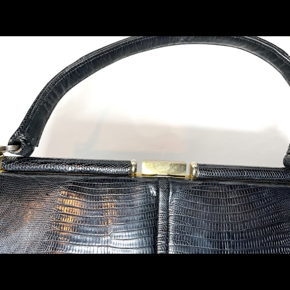 ORIGINAL 1950s/60s LESCO GENUINE LEATHER BAG - Picture 8 of 9